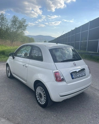 Fiat 500 cena 17800 przebieg: 159000, rok produkcji 2008 z Biała małe 301